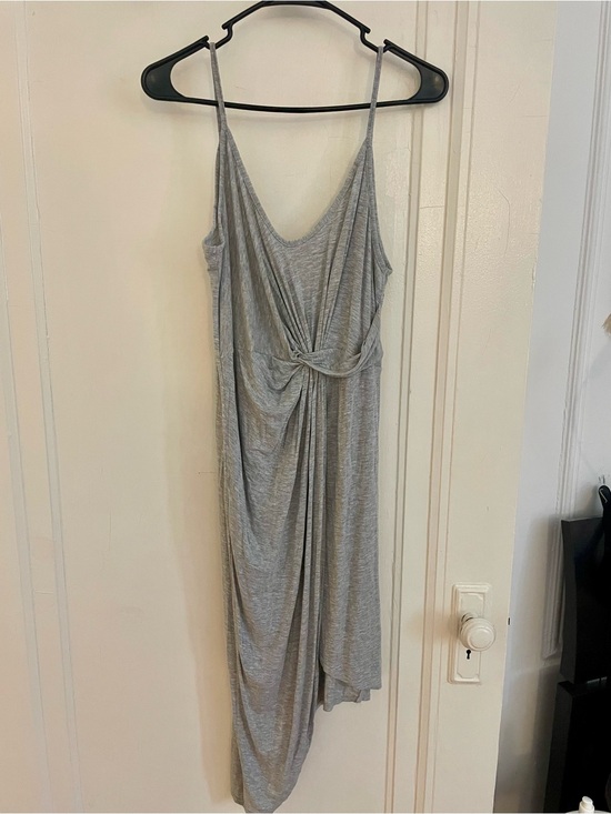 Topshop Dresses & Skirts - Lightweight Gray Knot-Front Slip Dress